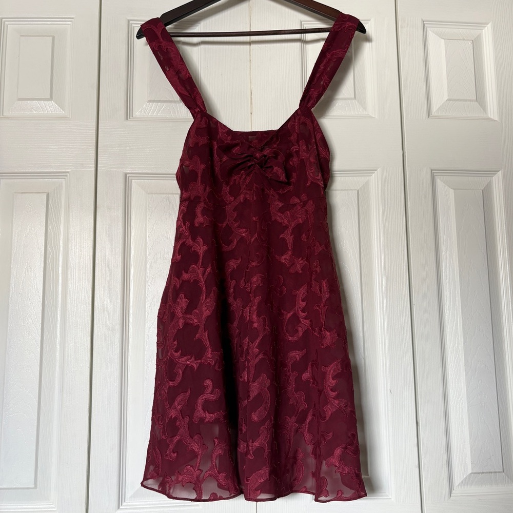 Vintage Victoria's Secret Gold Label Sheer Floral Slip Dress Size Medium